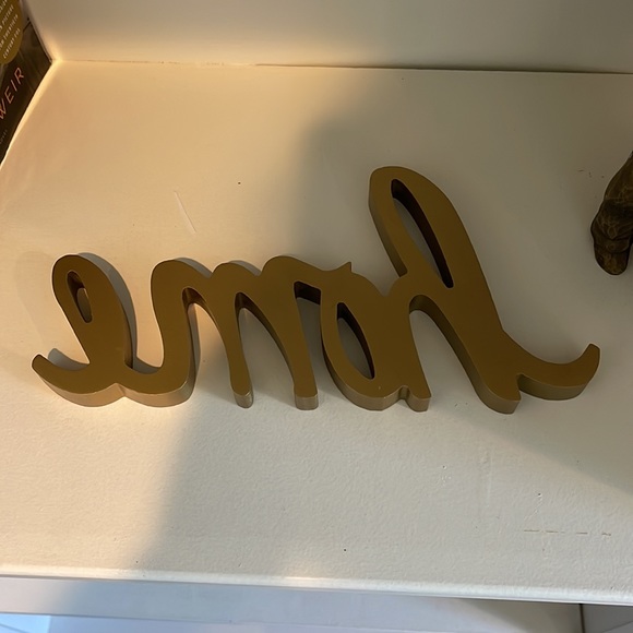 ☀️ 3/$15 ☀️ Gold home sign - Picture 3 of 3